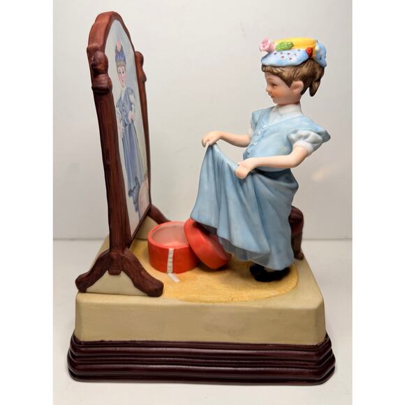 VTG Norman Rockwell Figurine Music Box "Almost Grown Up" 1986 Museum Collection - Picture 6 of 7